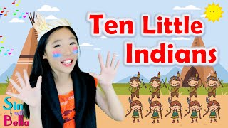 Ten Little Indians with lyrics and Actions|Sing and Dance Along-numbers counting song 1-10