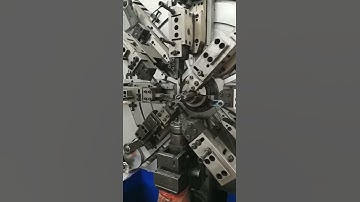CNC1280, wire diameter up to 8.0mm, 12 axis CNC spring camless machine.
