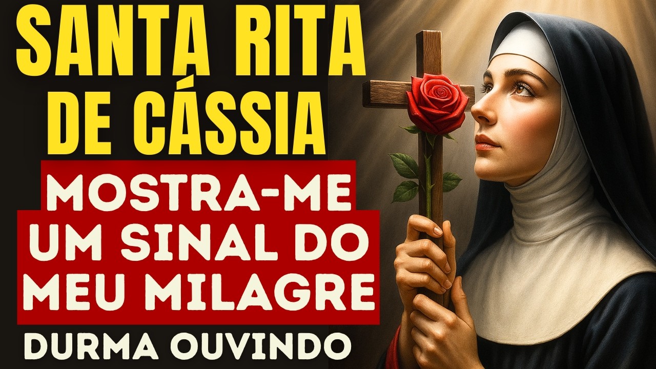 ANTES DE DORMIR REZE A SANTA RITA E ESPERE UM SINAL DO SEU MILAGRE AGORA NOITE DE BENÇAO