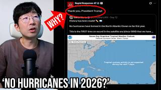 White House quietly thanks Trump for zero hurricanes in 2026 and nobody caught the signal