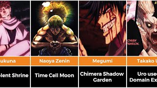 Jujutsu Kaisen All Of The Domain Expansions Anime Bytes