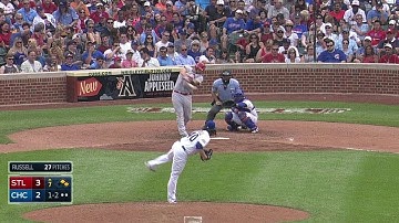 STL@CHC: Adams plates two with a triple to center