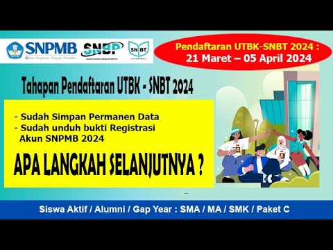 Tahapan Pendaftaran UTBK - SNBT 2024