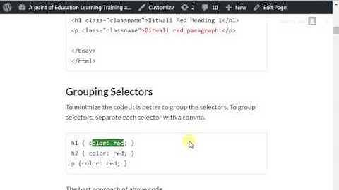 CSS Syntax Selector in Urdu Hindi Step 1