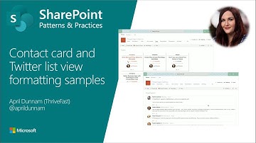 Community demo - Contact and Twitter list view formatting samples