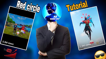 Red Circle Editing ⭕ How to make ⭕ red Circle wali editing @BONEX4_FF @ZeroxFF @nstwinsff
