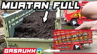 PER AUTO BODOLL!! MINIATUR TRUK MBOISS MUATAN PASIR FULL