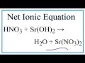 Net Ionic Equations and Spectator Ions