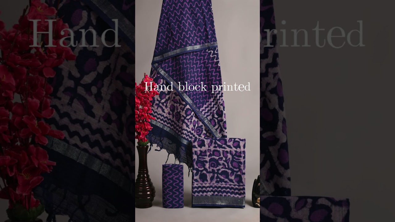 💚Hand Block Printed Linen Suits💚