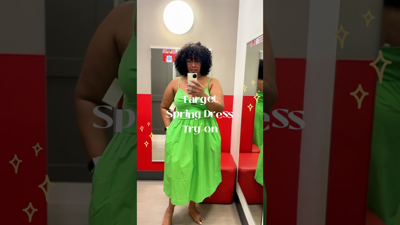 Target Spring dress try on! #plussizefashionoutfits
