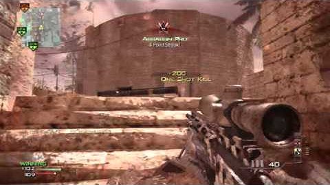 MW3 - quickscope spawntrap attempt
