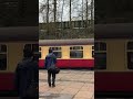 Class 3f standard departing bury on the east lancs railway and a mini whistle
