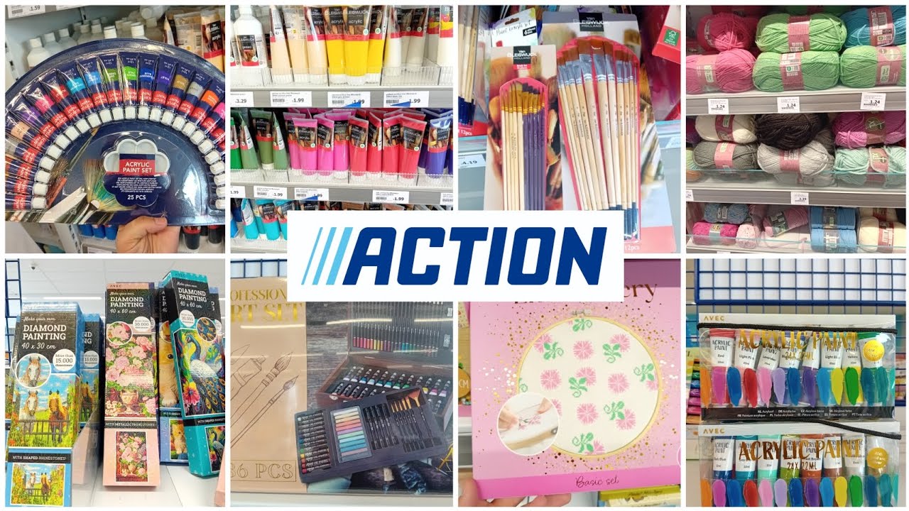 ACTION 🛒 🛍  TODO EN MANUALIDADES, PINTURAS, LIENZOS, COSTURA Y MÁS @Amunaysuscosas