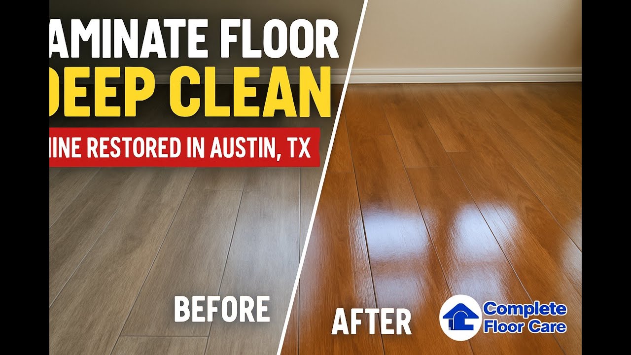 "Laminate Floor Deep Clean – Shine Restored in Austin, TX!"