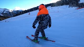 10Yo Kid On Snowpark Val Di Fiemme 2022