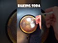 Cleaning pan with baking soda#shorts