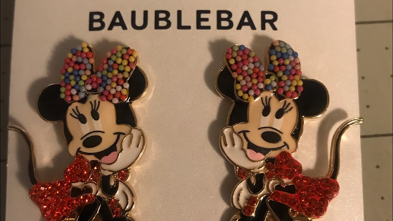 TJ Max Haul/ Disney Baublebar Earrings - YouTube