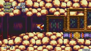 Sonic Mania - Lava Reef Act 1 (Tails) Speed Run - 2:43:40