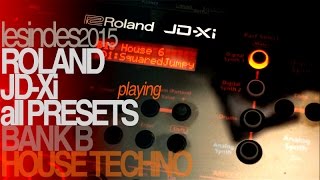 ROLAND JD-Xi // playing all 256 factory presets // Bank B