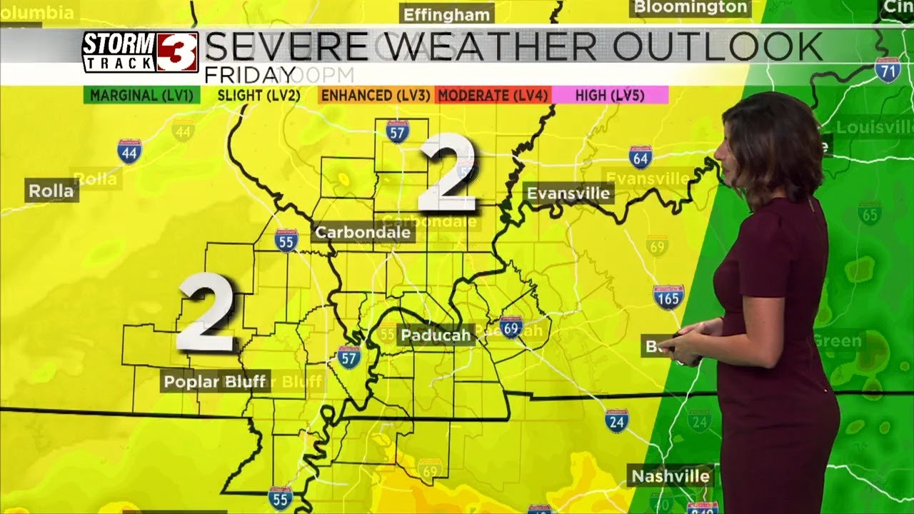 Tracking more storm chances Friday and into the weekend - YouTube