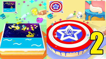 Cake Art 3D 🎂🍰 Gameplay - All Level (iOS, Android ) Max Levels - Part 2
