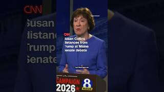 Susan Collins distances from Trump at Maine Senate debate