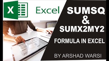 sumsq& sumx2my2 formula in excel
