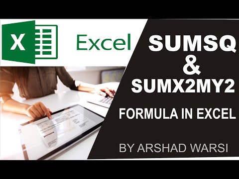 sumsq& sumx2my2 formula in excel