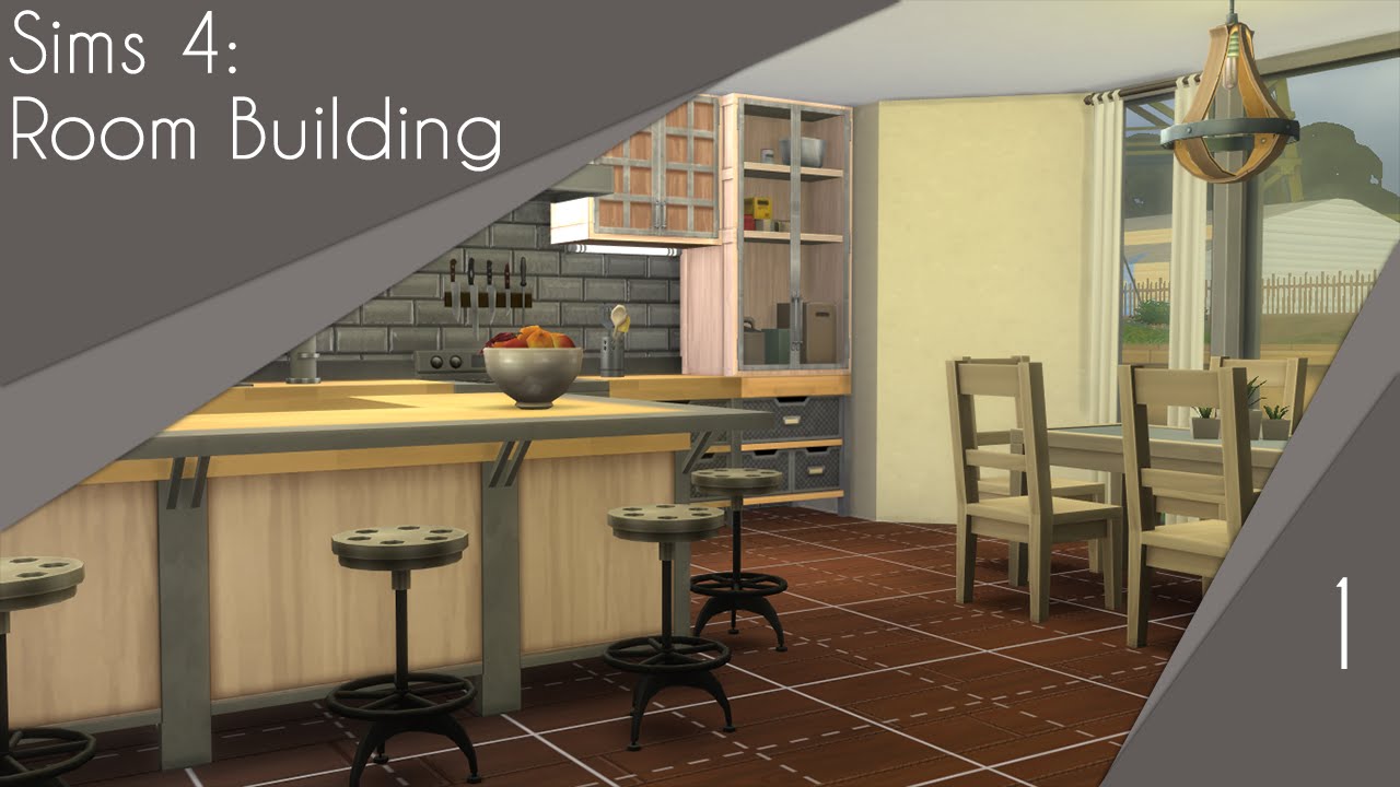 Sims 4 Room Build #1: Chef's Kitchen - YouTube
