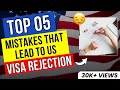 Avoid These 5 Common Mistakes That Can Get Your US Visa Rejected in 2025 #usvisa #usvisainterview
