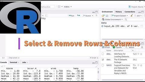 Data Filtering in R using Indexes/Subsets (Detailed)