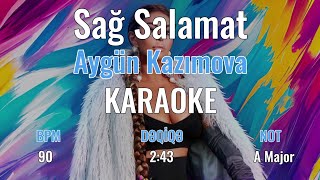 Aygün Kazımova - Sağ Salamat Karaoke #4k Resimi