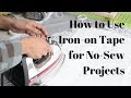 How to Use Iron-On Tape for No Sew Projects: Heat n Bond - Thrift Diving