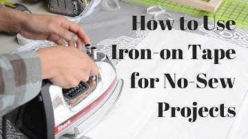 How to Use Iron-On Tape for No Sew Projects: Heat n Bond - Thrift Diving