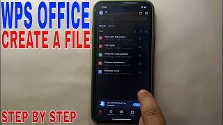 ✅ How To Create A File On WPS Office 🔴