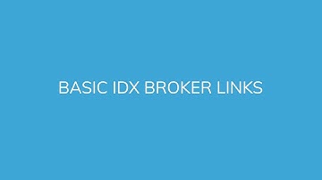 How-To: Basic IDX Broker Links