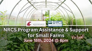 NRCS Assistance for Small Scale and Urban Growers
