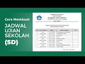 Download Contoh Jadwal Ujian Sekolah PSAJ untuk SD