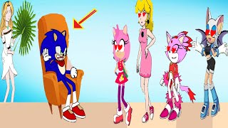 Sonic2 wife selection contest : Amy vs Peach vs Blaze Cat, Rouge Shadow Sonic the Hedgehog