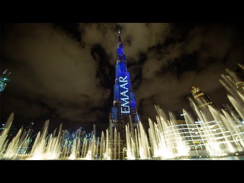 Dubai Burj Khalifa Dancing Fountain 2020 HD (Raw Footage)