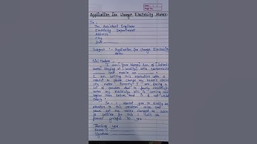 Application for change electricity meter |||. @SKS.Official811 #letter #electronic #meter