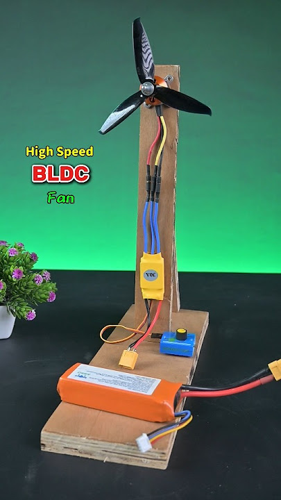 Proyek Kipas Meja Kuat Buatan Sendiri | Menggunakan Motor BLDC 1800kv #shorts #kipas #kipasmeja #...
