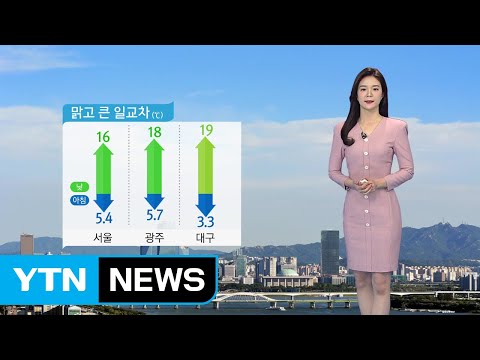 [날씨] 전국 맑고 포근, 대기 건조...큰 일교차 주의 / YTN