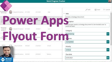 Power Apps Flyout Forms