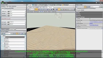 Visual3D Game Engine - Terrain Editor - User Controls Spotlight