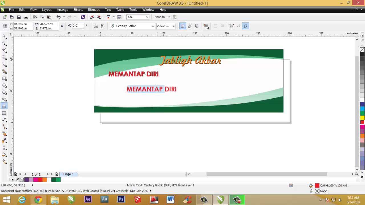 Cara membuat banner spanduk sederhana dengan corelDRAW 