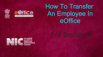 How To Transfer An Employee In eOffice || Full Explained
