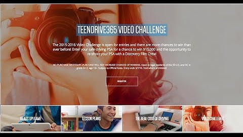 Enter the TeenDrive365 Video Challenge!