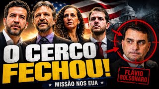 🚨 O CERCO FECHOU! Missão nos EUA pode atingir Flávio Bolsonaro
