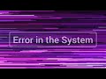 Error in the system by finquinit